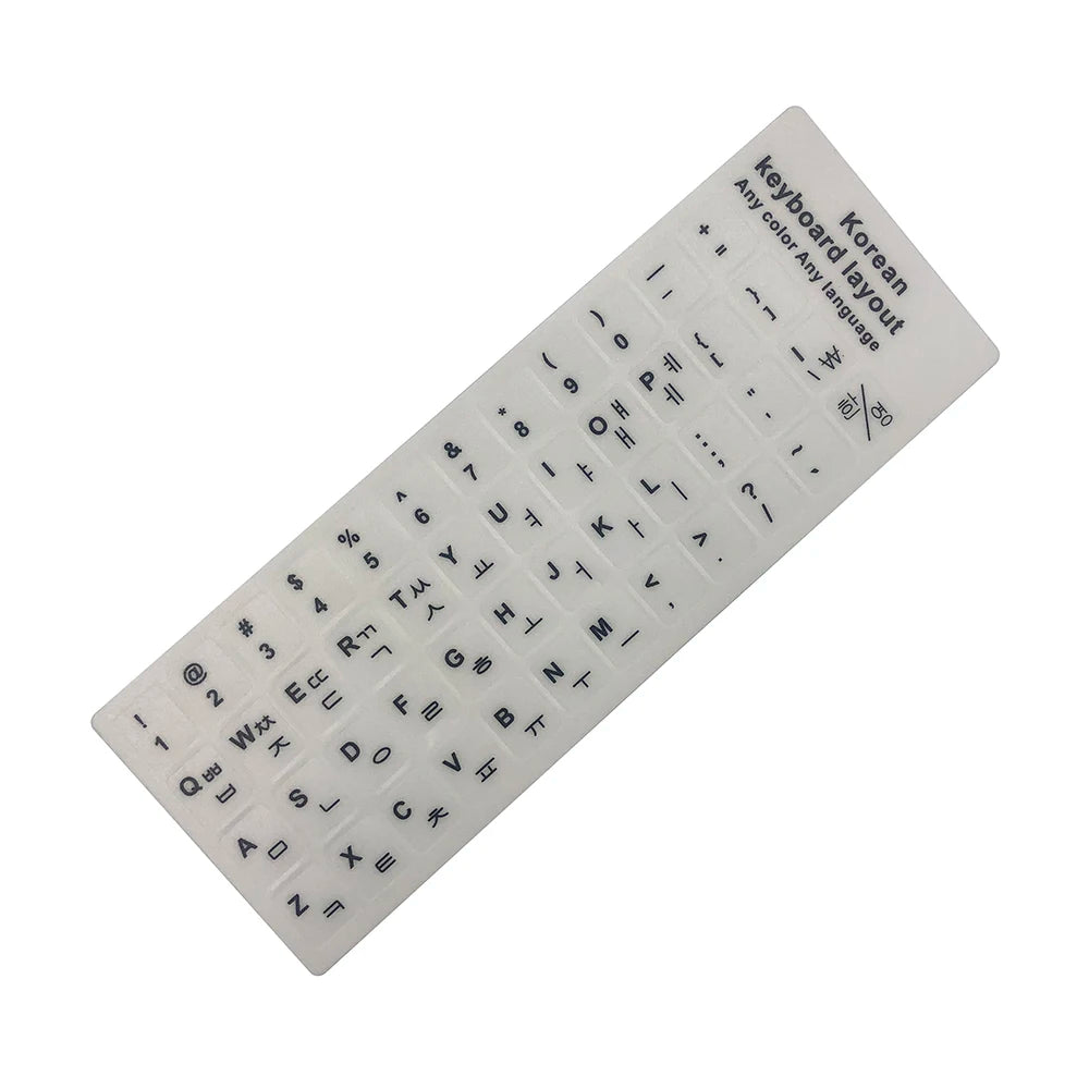 Korean Keyboard Stickers Letter Alphabet Layout 한국어 키보드 스티커