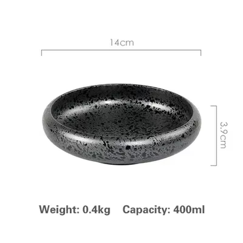 Creative retro ceramic sushi dishes Japanese and Korean snacks small dishes and plates sets ceramic plate japanese dish set