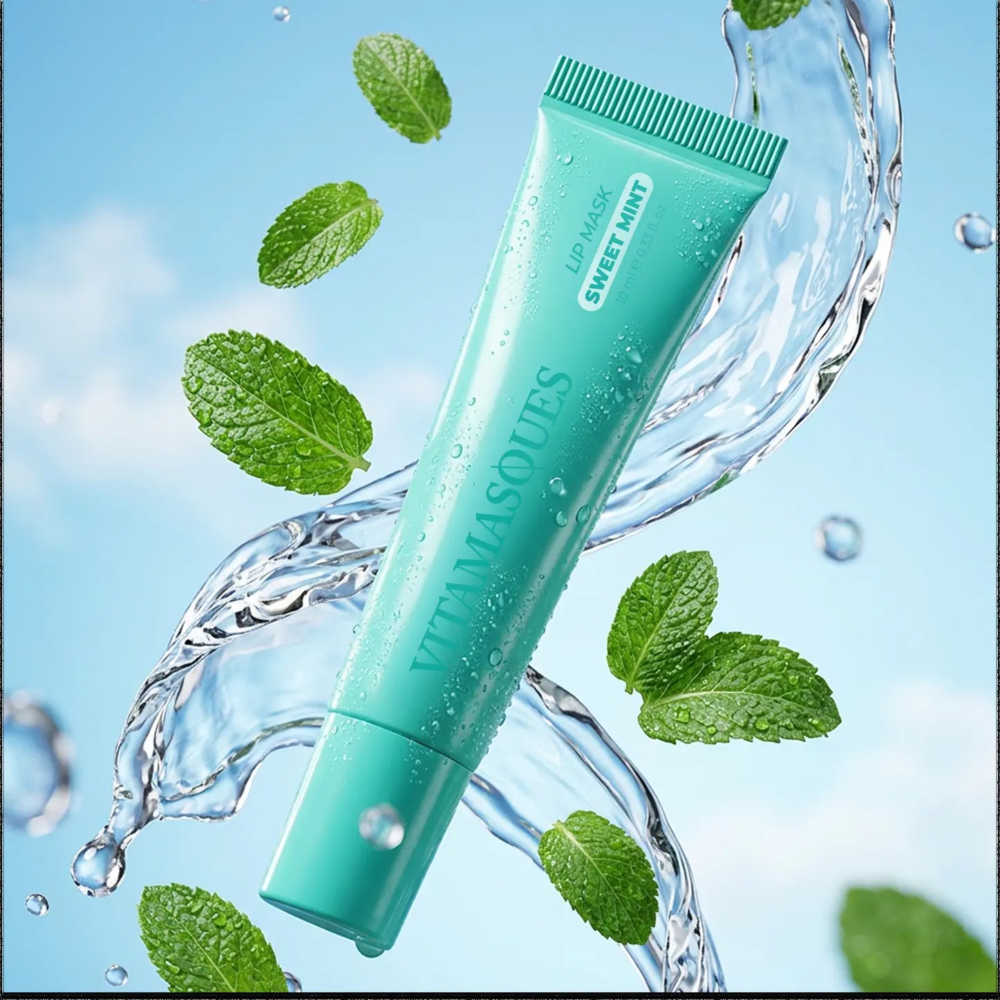 Vitamasques Overnight Lip Mask - Hydrating Sweet Mint Lip Balm Moisturizer with Vitamins & Natural Oil Hydrates, Nourishes & Plumps Lips Area - Korean Skin Care Lip Care Products