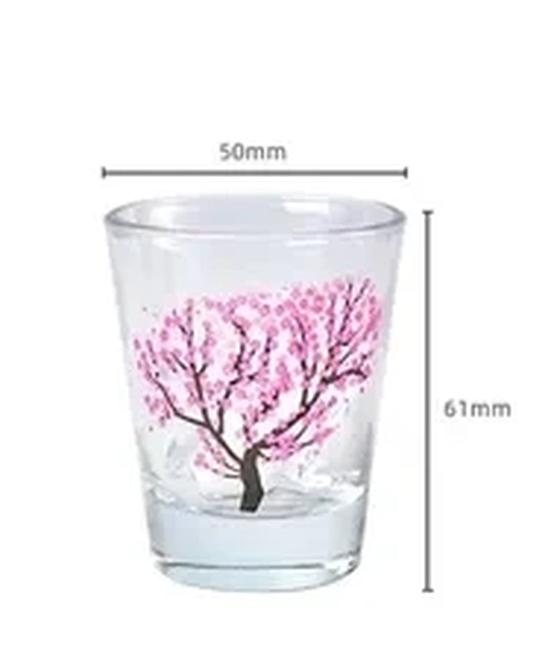 Temperature Change Color Vodka Shot Glasses Transparent Heat Resistant Small Glass Vodka Cup Bar Barware Set Wine Glass